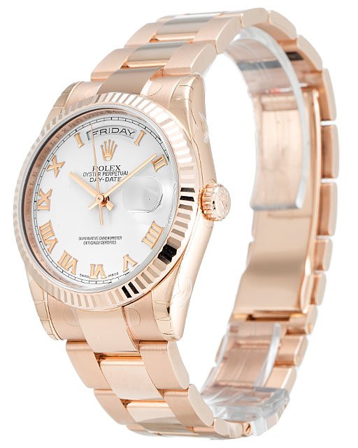 Replica Rolex Day-Date 36mm White Dial 118235 F