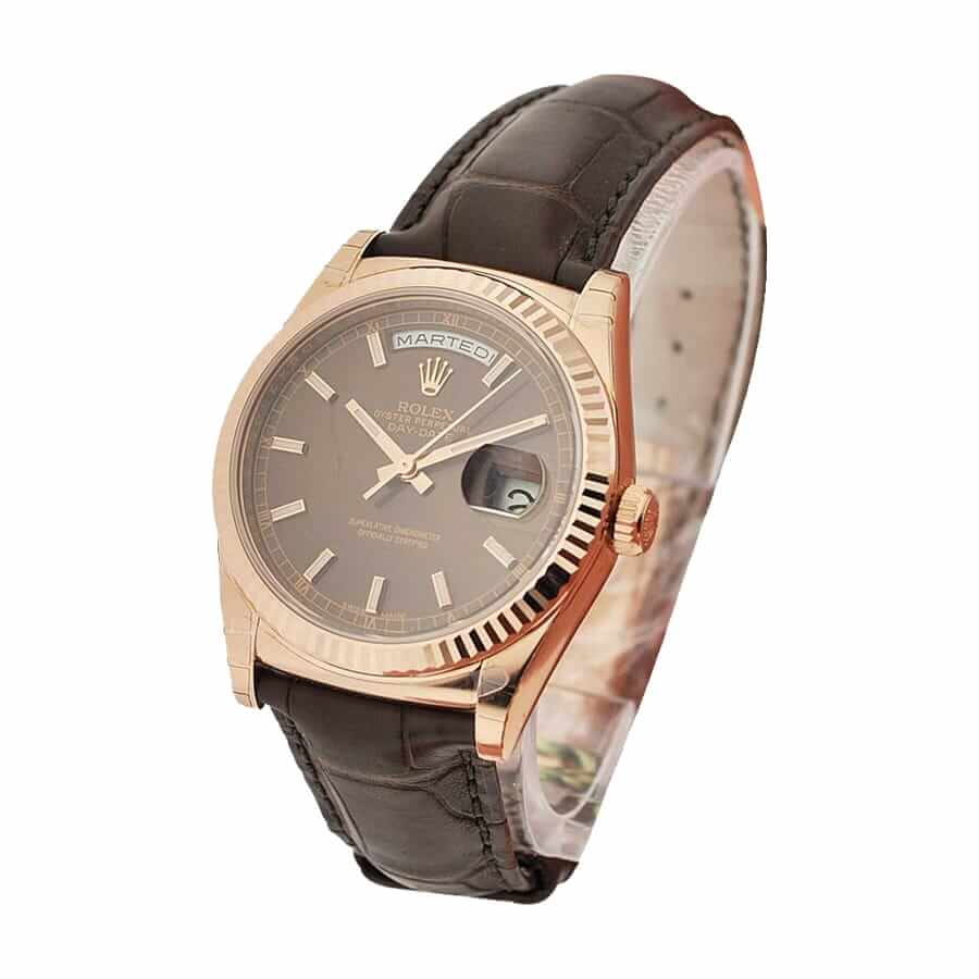 Rolex Day-Date 118135 V5 Brown Dial Replica