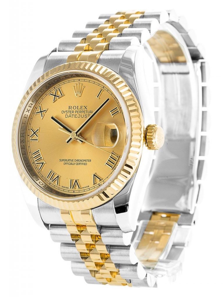 Replica Rolex Datejust 36mm Gold Dial 116233