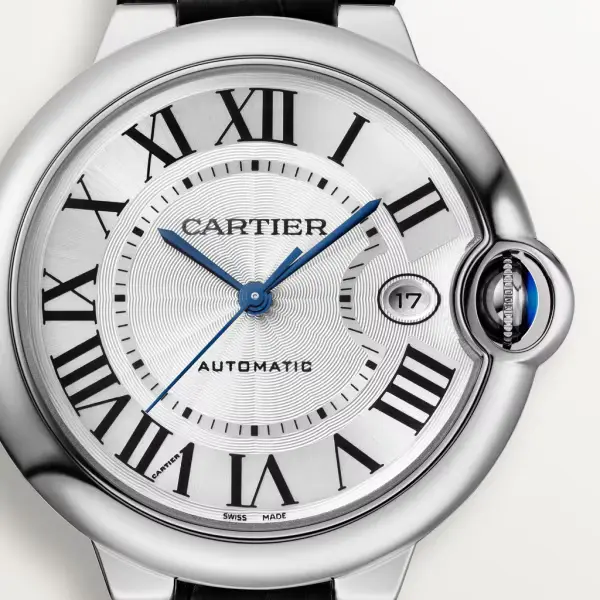 CARTIER Ballon Bleu BLEU Black Alligator Strap 40mm WSBB0039