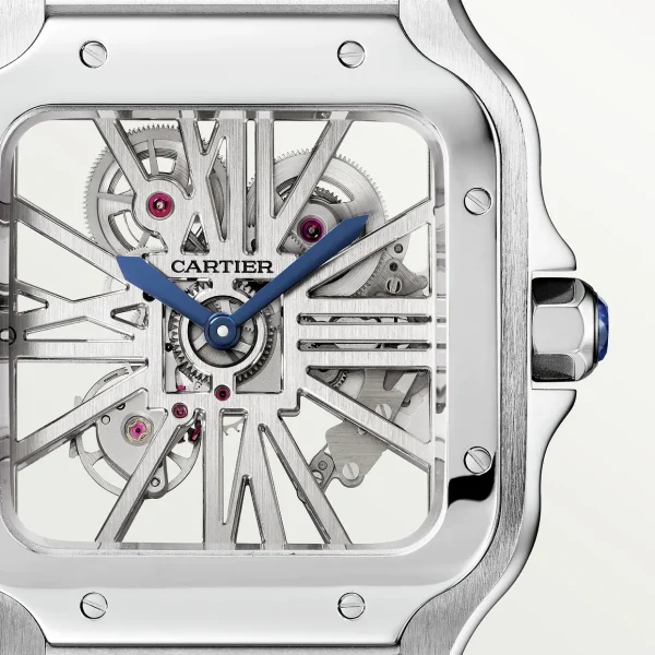 Cartier Santos Large Model Skeleton Watch WHSA0015