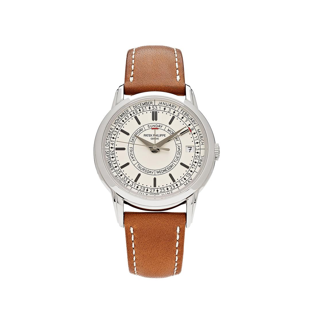 Patek Philippe Calatrava Weekly Calendar Silvery Opaline Dial 5212A-001
