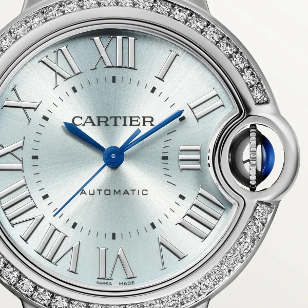 CARTIER Ballon Bleu BLEU Blue Diamond 33 mm W4BB0028