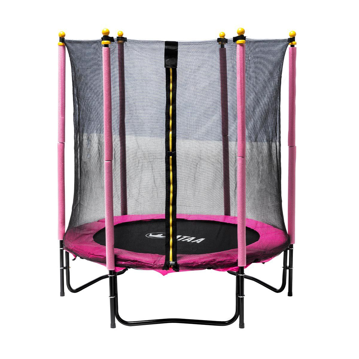 Cama Elástica Infantil 140 Plus Rosa - Juegos Y Juguetes Infantiles Para Niños Al Aire Libre