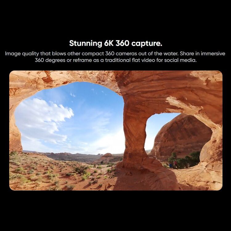 Insta360 ONE RS 1-Inch 360 Action Cam Black