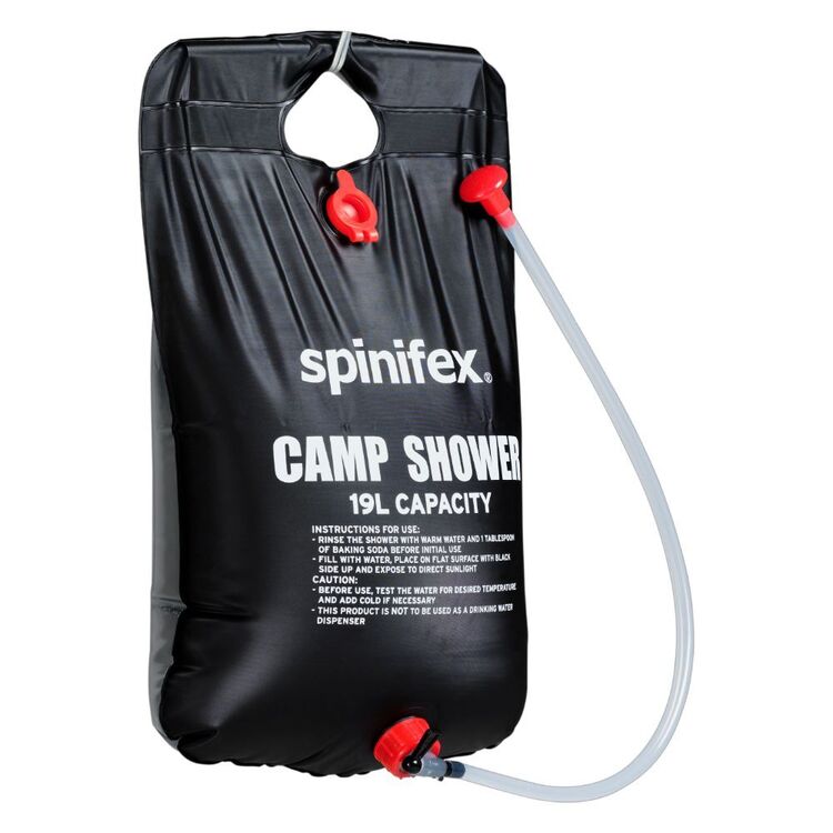 Spinifex 19L Solar Powered Shower Black