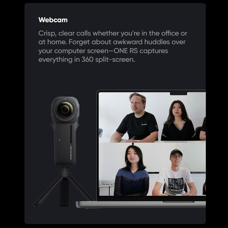 Insta360 ONE RS 1-Inch 360 Action Cam Black