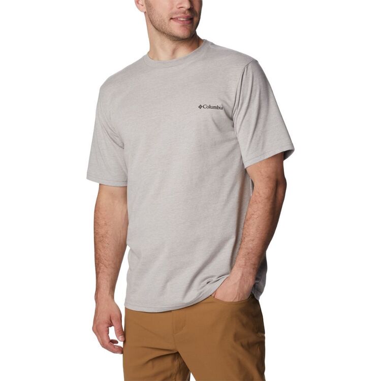 Columbia Men's Basic Logo Short Sleeve Tee Grey Heather