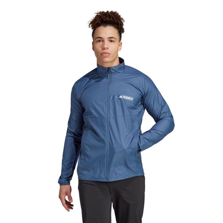 adidas Men's Terrex MLT Wind Jacket Steel