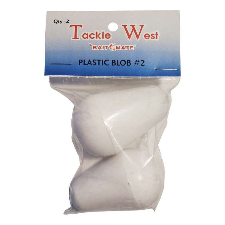 Tackle West Plastic Blob 2 Pack White