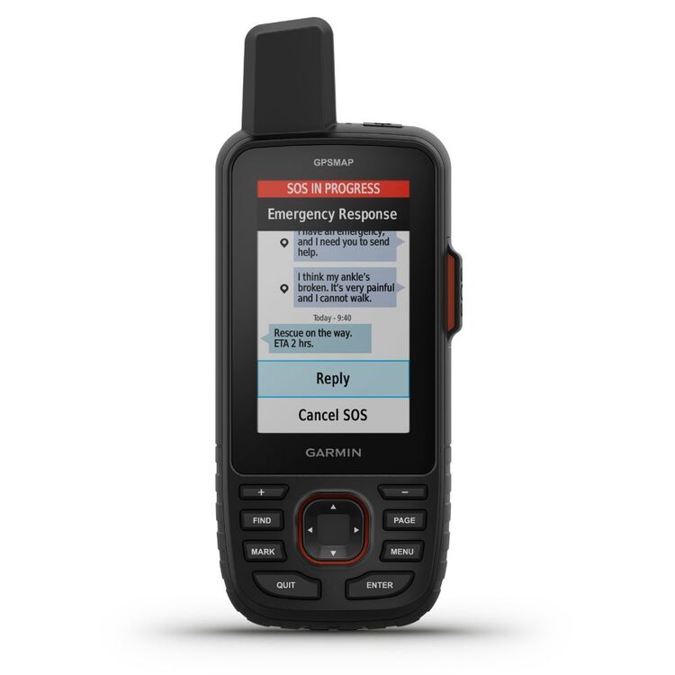 Garmin Handheld GPSMap 67i GPS Handheld and Satellite Communicator Orange & Black