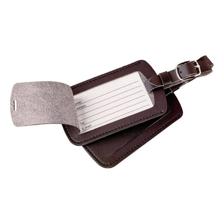 Go Travel Luggage Labels 2 Pack Black