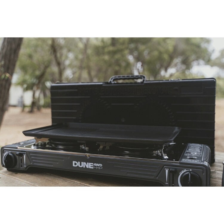 Dune 4WD Dual Burner Butane Stove with Hotplate