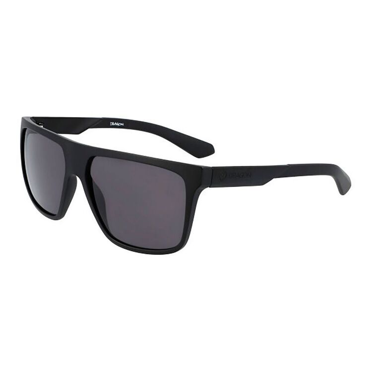 Dragon Vinyl Sunglasses With Polarised Lenses Smoke & Matte Black One Size Fits Most