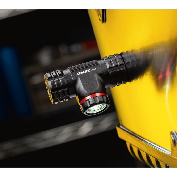 COAST Rechargeable Pure Beam Focusing LED Headlamp 400 Lumens Black