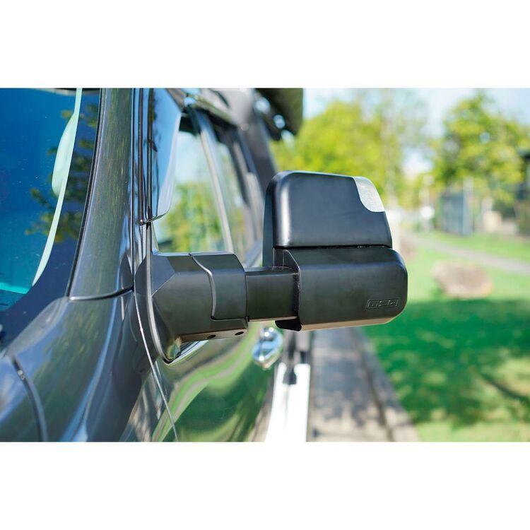 MSA 4X4 Electric Black Towing Mirror To Suit Toyota Land Cruiser 200 Series 2007 - Current Black