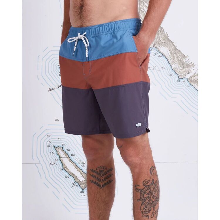 Salty Crew Mens Beacons Elastic Boardshort Slate