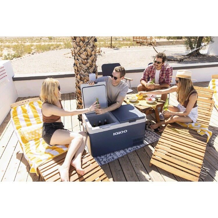 Igloo ICF 80L Dual Zone Fridge / Freezer Blue