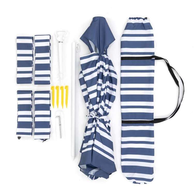Life Maui Deluxe Beach Shelter Navy Stripe