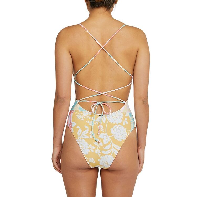 O'Neill Women's Olivia Marbella Print One Piece Swimsuit Aqua