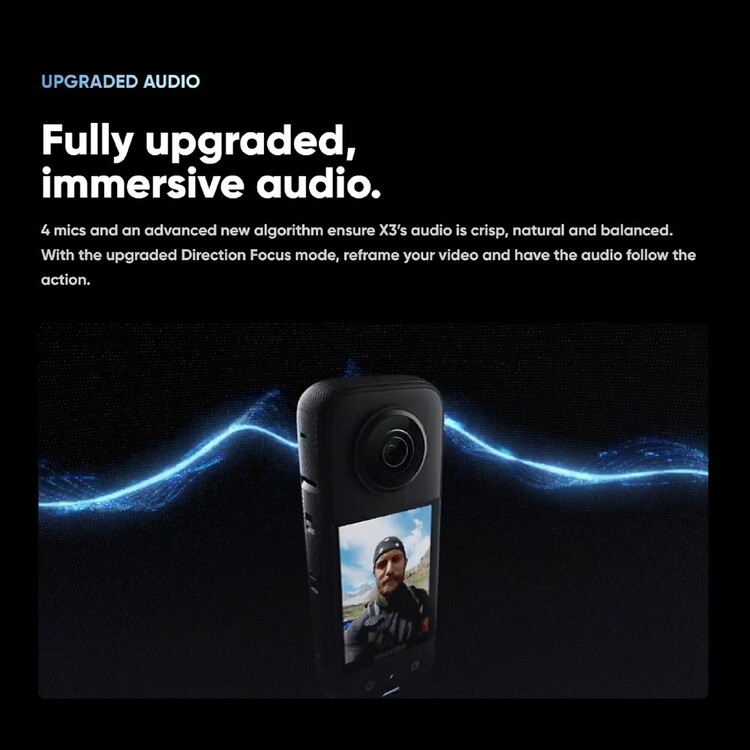 Insta360 X3 Action Camera Grey