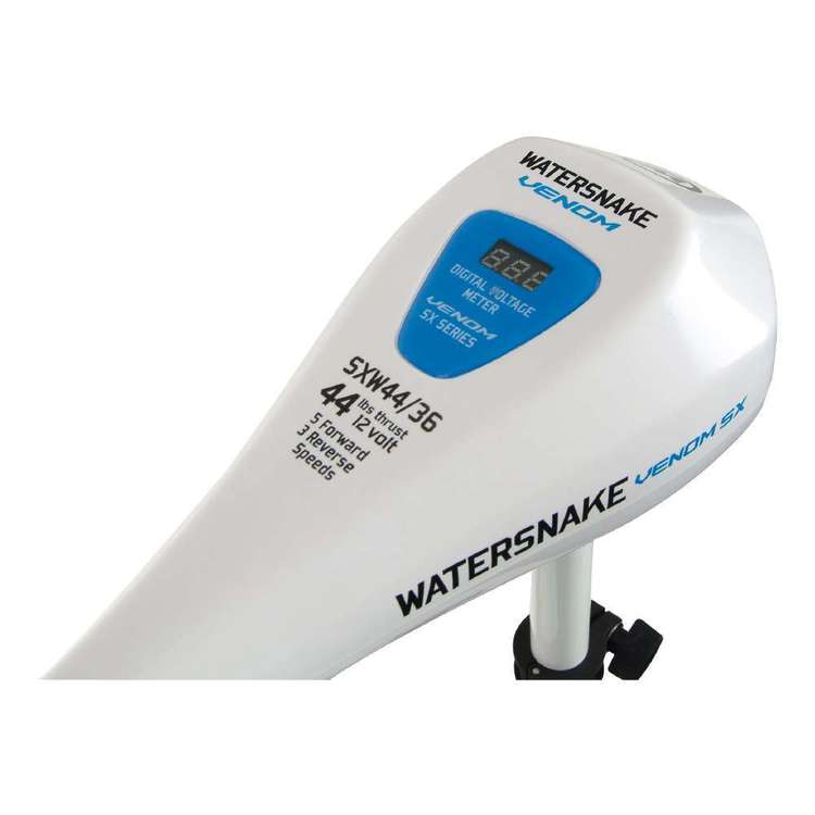 Watersnake Venom SXW Transom Mount Electric Motor 44lb White 44 lb