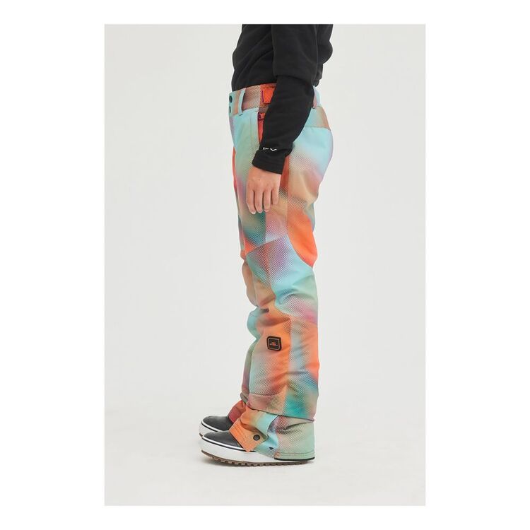 O'Neill Youth Girl's Charm AOP Snow Pants Dark Blue Fade Halftone