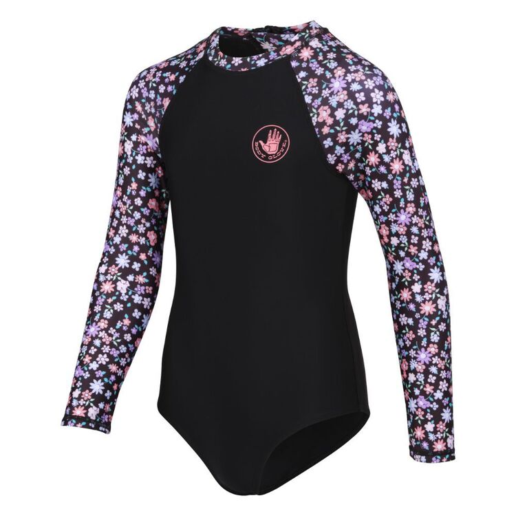 Body Glove Youth Girls Floral Surfsuit Black Floral