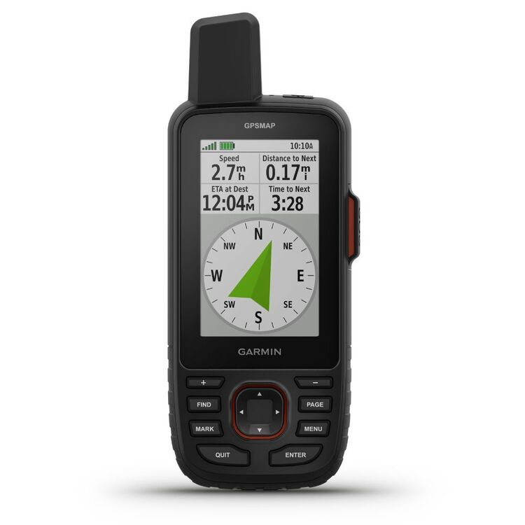 Garmin Handheld GPSMap 67i GPS Handheld and Satellite Communicator Orange & Black