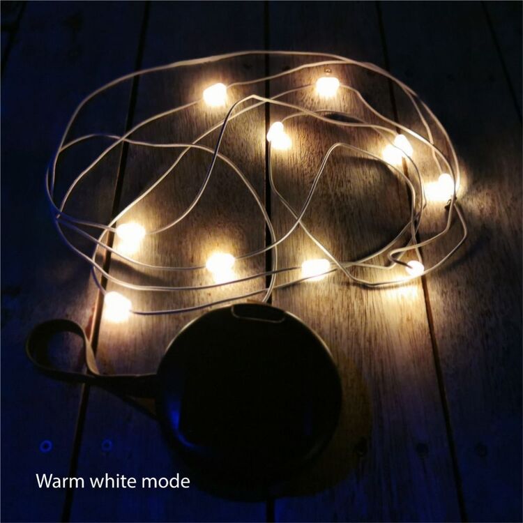 Dorcy 100 Lumens Solar Rechargeable String Lights Multicoloured 40 Lumens