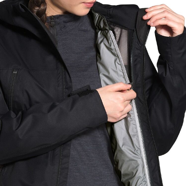 The North Face Women's Clementine Triclimate Jacket TNF Black & Medium Grey Heather
