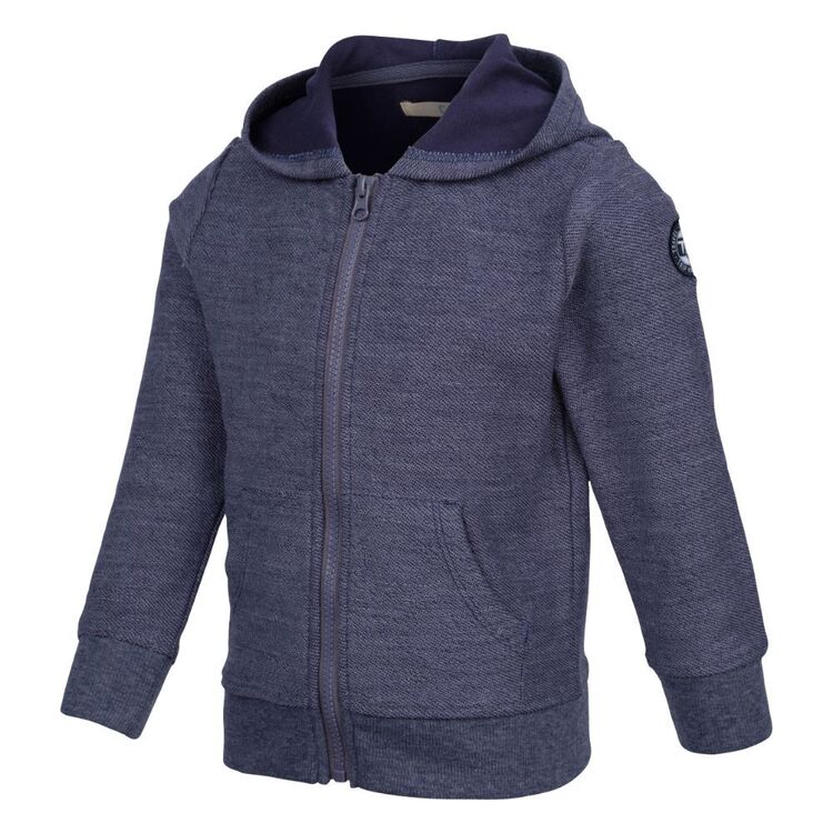 Trip In A Van x Cape Kids' Textured Zip Up Hoodie Blue