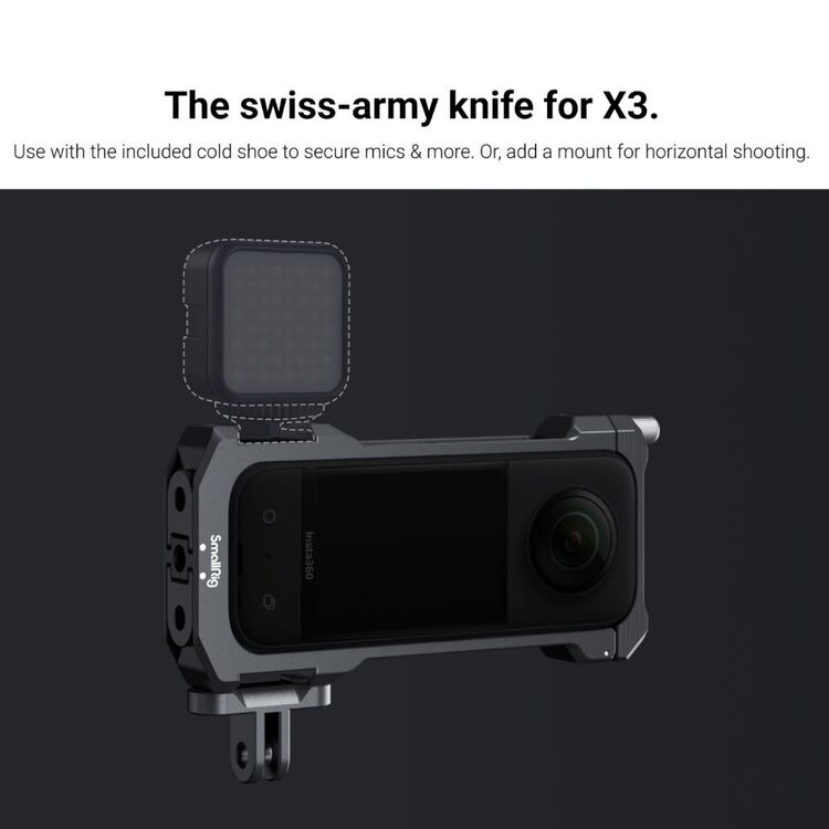Insta360 ONE X3 360 Action Camera Utility Frame Black