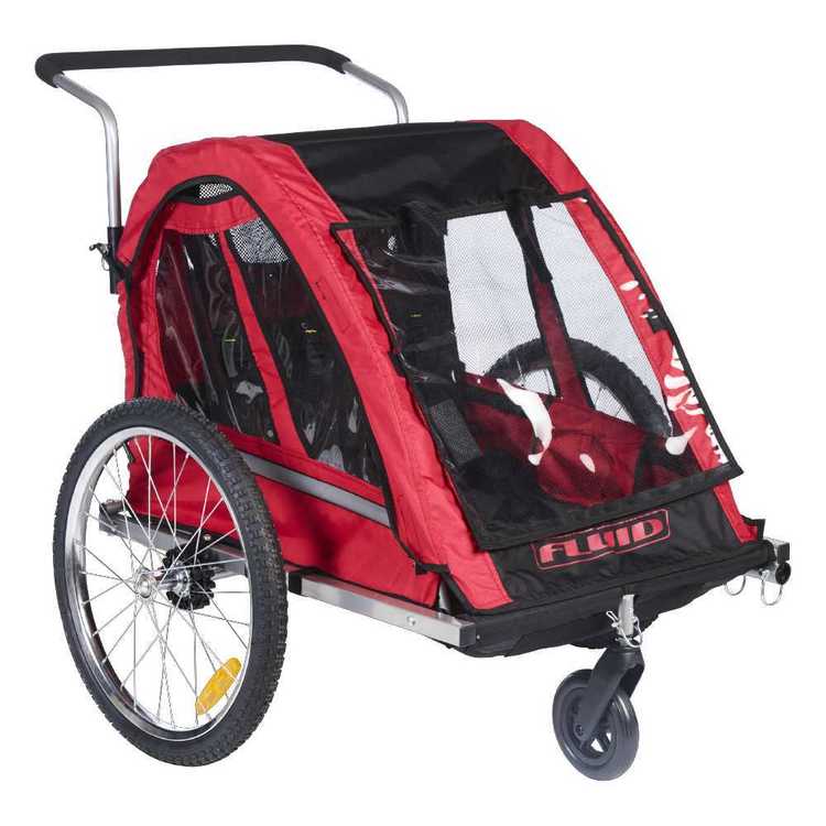 Fluid Convertible Child Trailer Rapid Red
