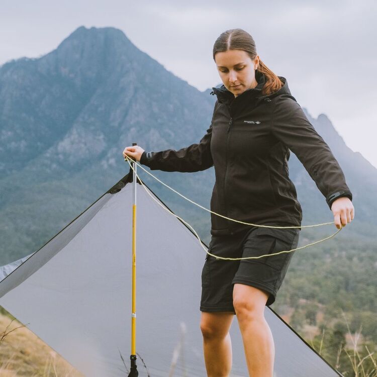 Mountain Designs Women's Alta Softshell Jacket Black