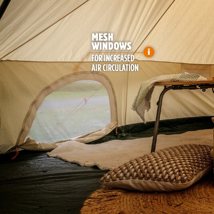 Yonder Outdoor Argyle Bell Tent Natural