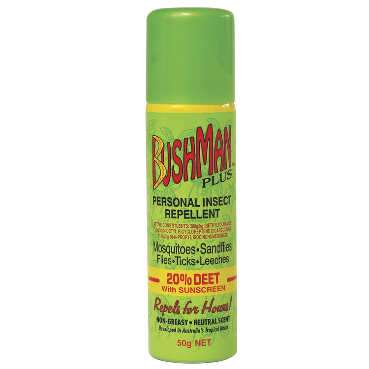 Bushmans Aerosol With Sunscreen Green