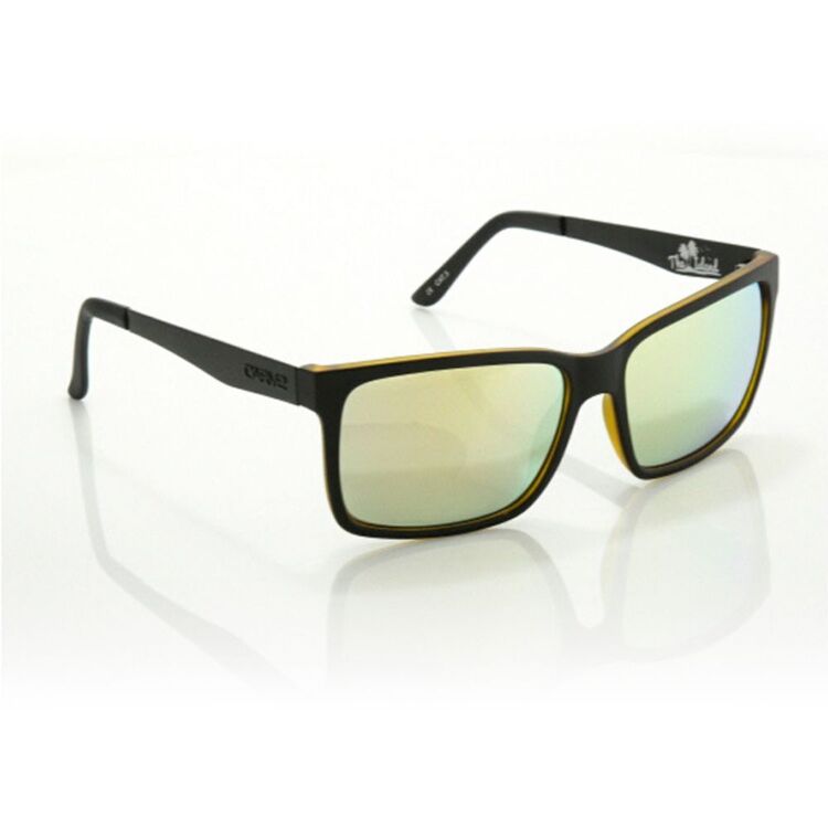 Carve The Island Sunglasses Matt Black & Yellow Iridium One Size Fits Most