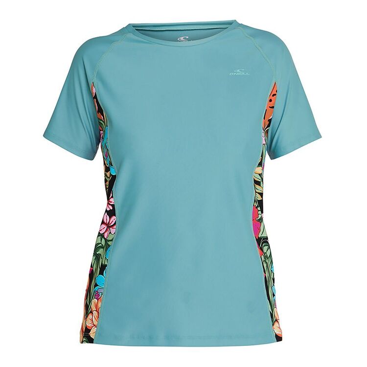 O'Neill Women's Moana Short Sleeve Rash Vest Reina Tropical