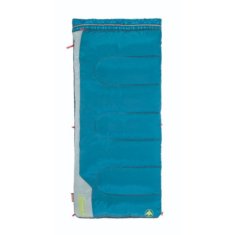 Coleman Kids Aztec Sleeping Bag Teal & Grey Kids