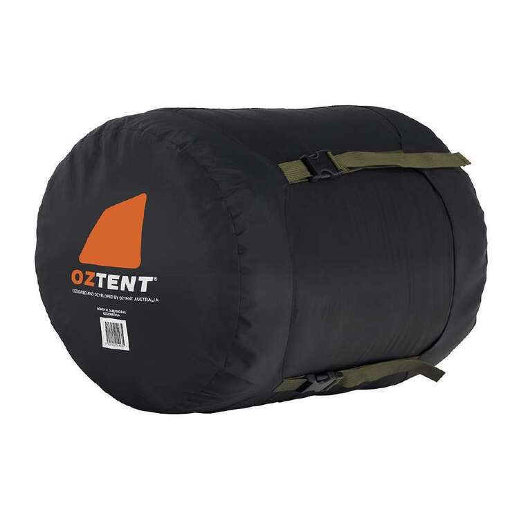 Oztent Bowen XL 1° Sleeping Bag Black/Green Black & Green