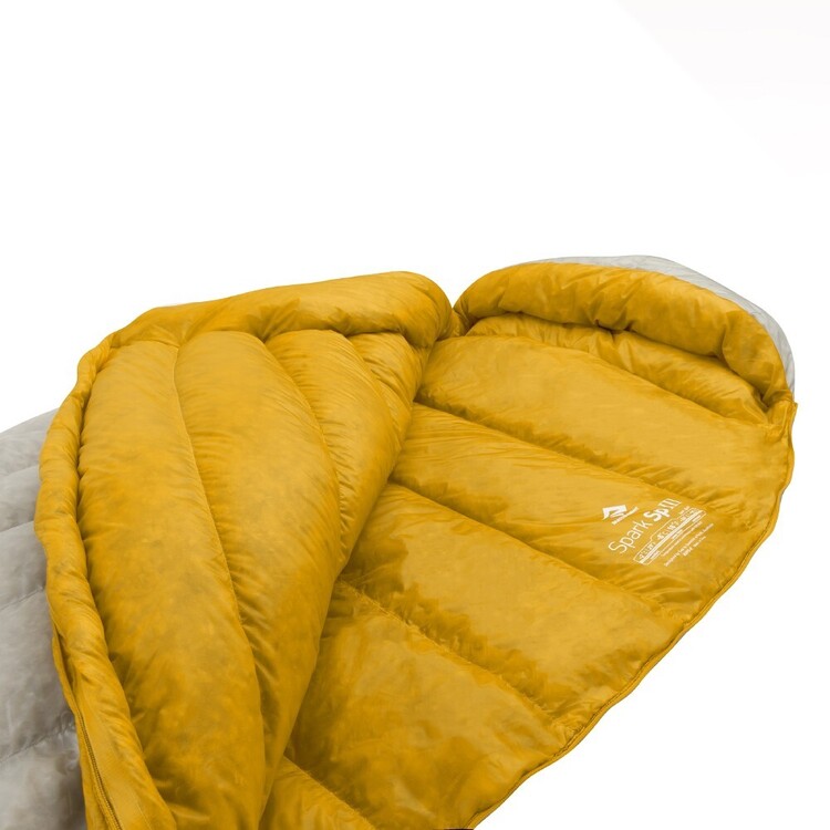 Sea To Summit Spark III Ultralight -8° Sleeping Bag Regular Cream Dark Grey & Yellow