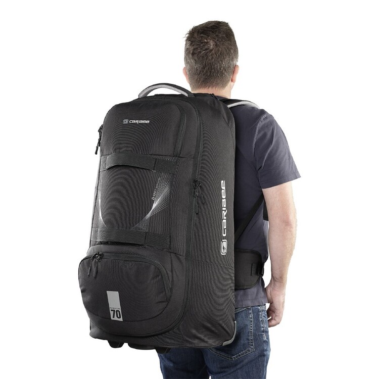 Caribee Adventure Hybrid RPET Travel Pack 70L Black 70 L