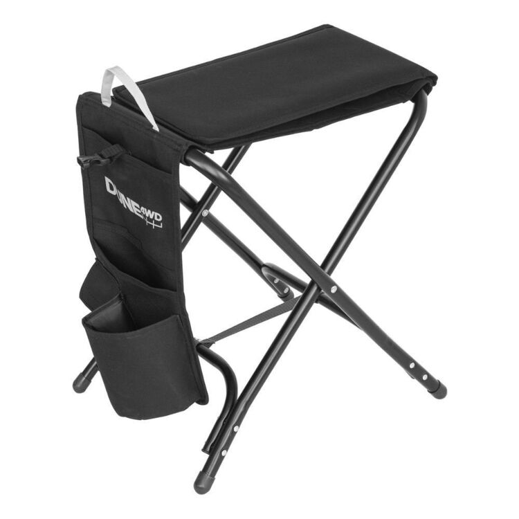 Dune 4WD Nomad Side Stool Black & Grey Marle