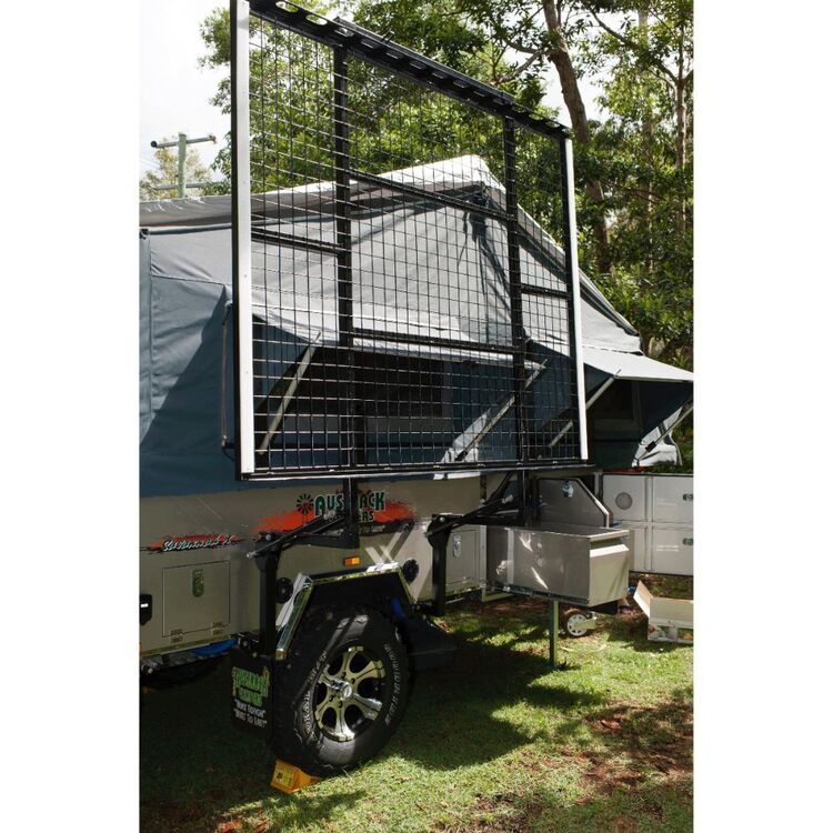 Austrack Savannah X Forward Fold Rear Slide Camper Trailer Grey