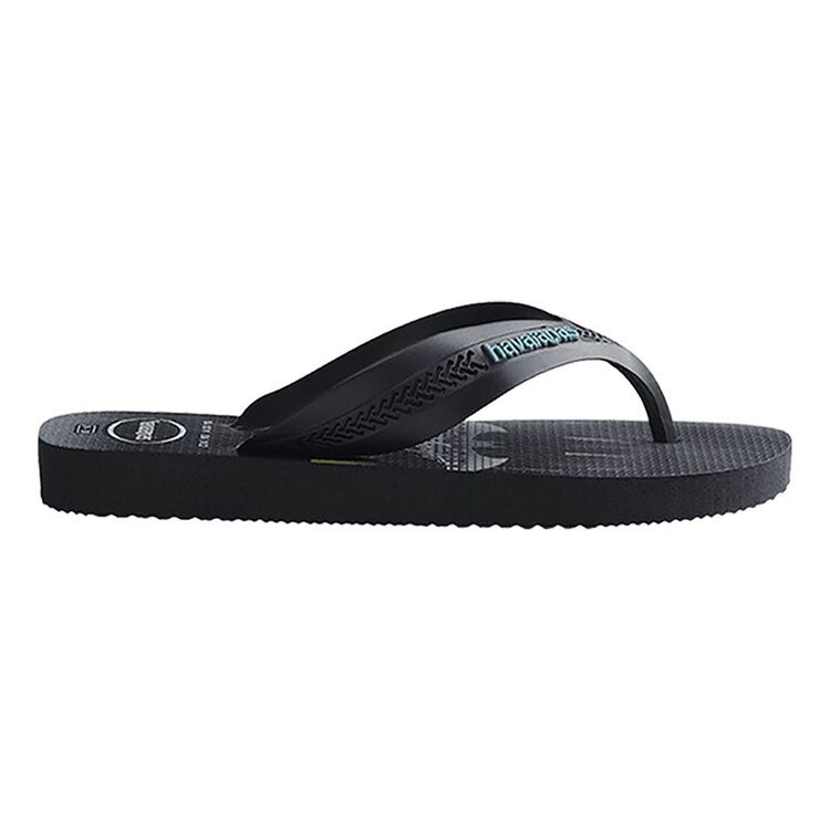 Havaianas Kids' Hero Max Thongs Black, Black and Blue