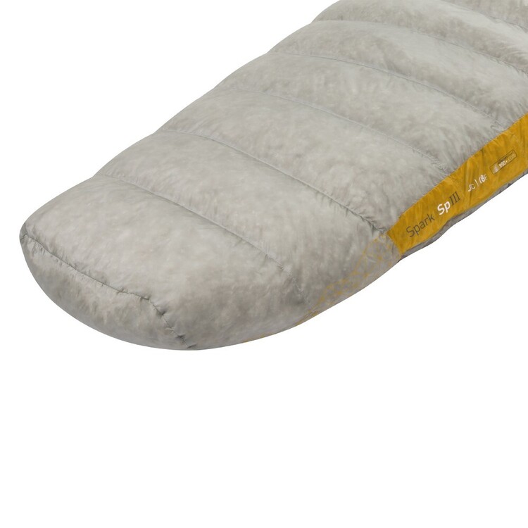 Sea To Summit Spark III Ultralight -8° Sleeping Bag Regular Cream Dark Grey & Yellow