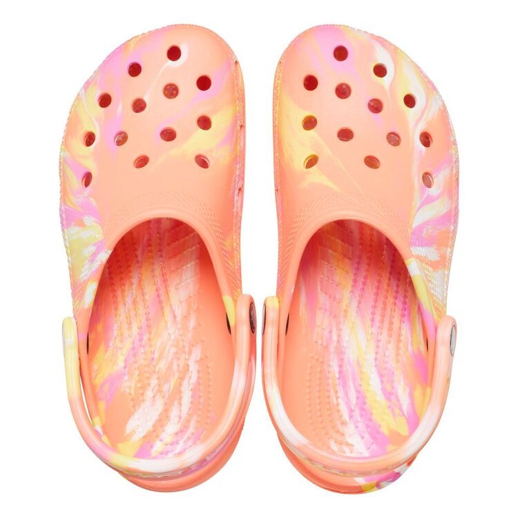 Crocs Adults' Classic Clogs Papaya / Multicoloured M6 / W8