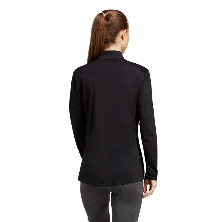 adidas Women's MT High Zip Long Sleeve Tee Black