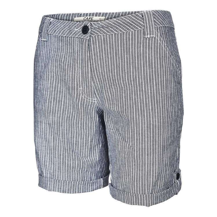 Cape Women's Ida Stripe Shorts Chambray
